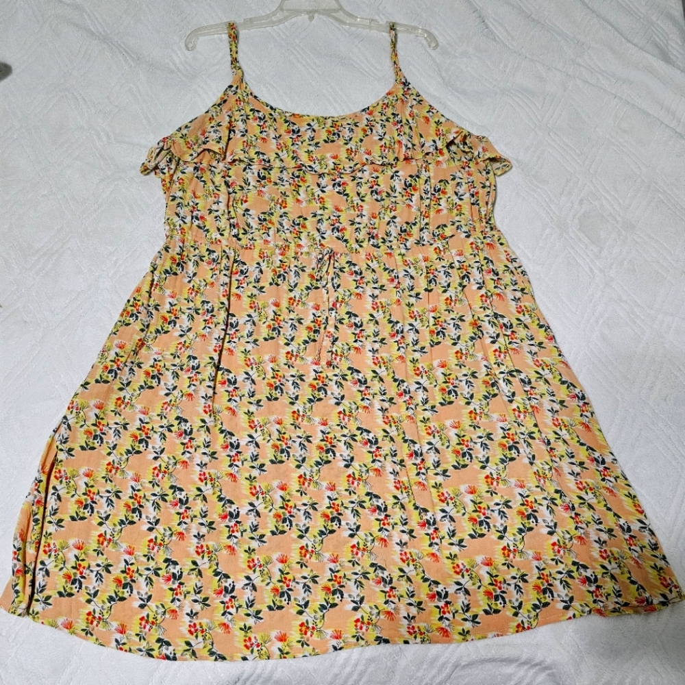 Monsoon Peach Floral Sundress - Sz 20